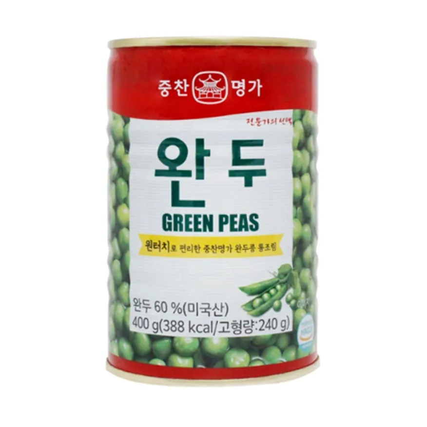 중찬명가 완두콩 400g 이미지