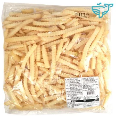 블루리본 크링클컷 2.27kg 줄무늬 포테이토 감자튀김 심플로트 1팩 이미지