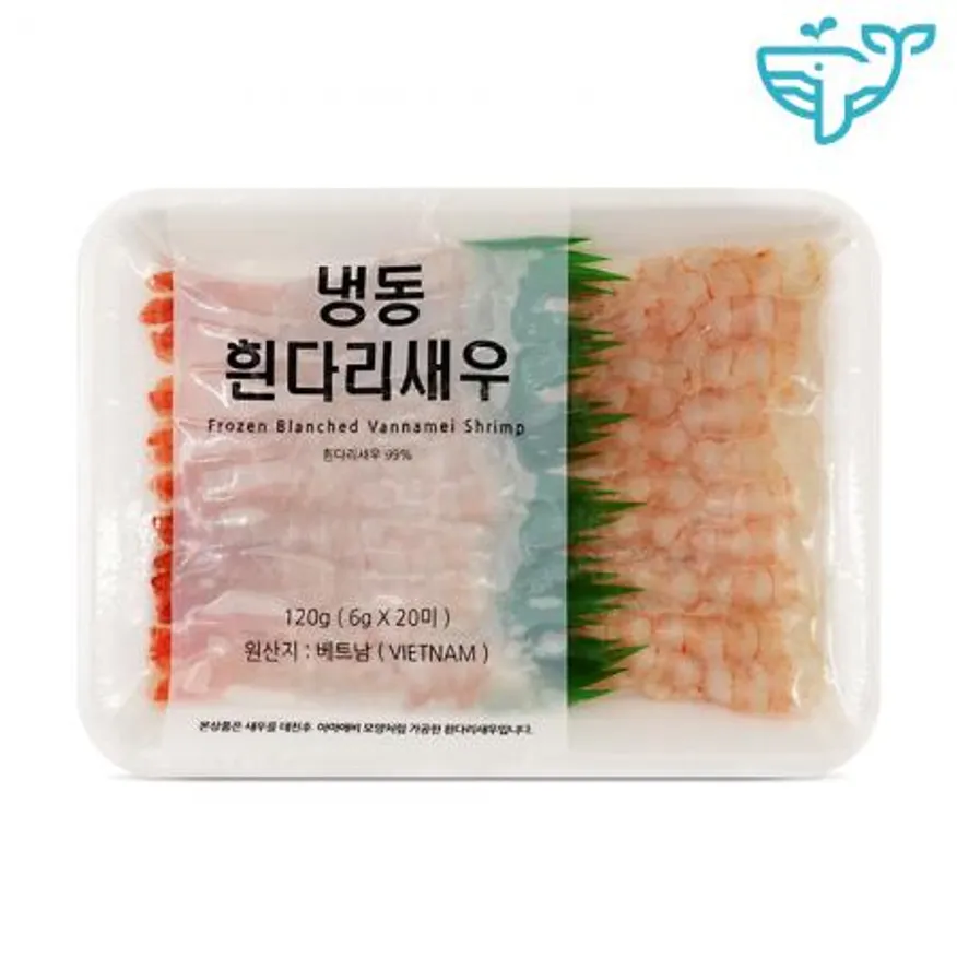 묶음상품 단새우회 초밥용 흰다리새우 (6g) 20미 120g 아마에비풍 10팩 이미지