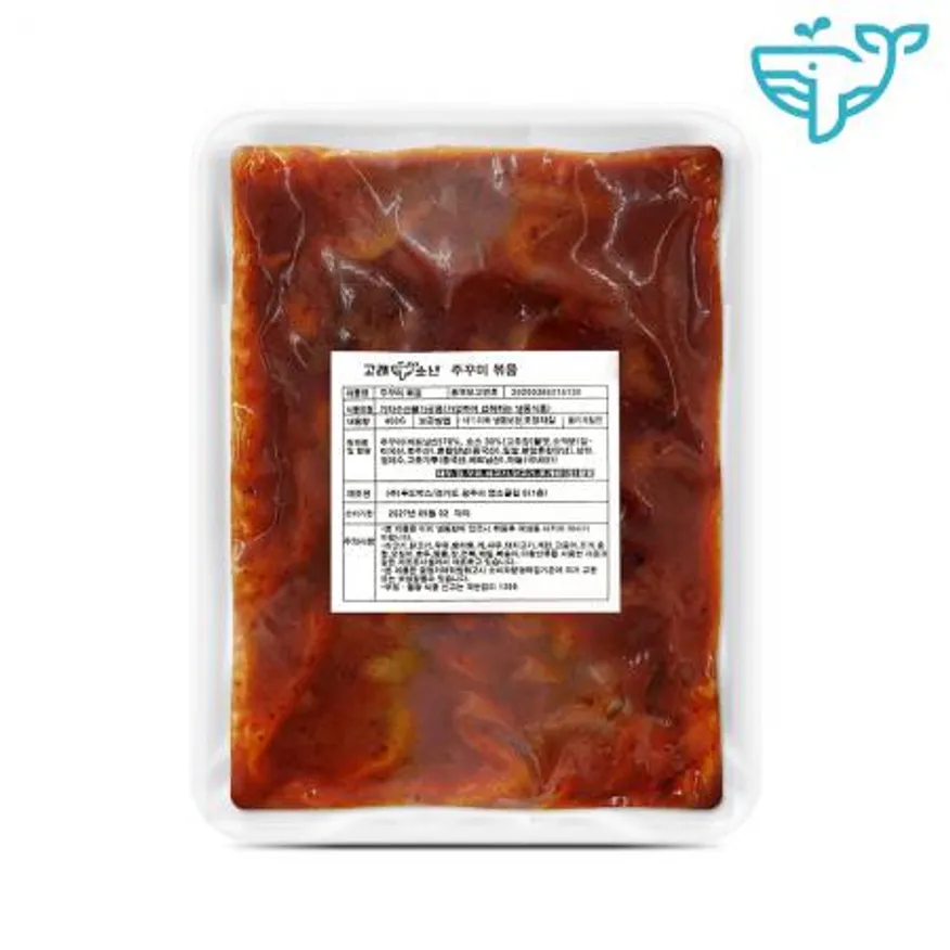 매콤 양념 쭈꾸미 볶음 400g 아라온씨푸드 1팩 이미지