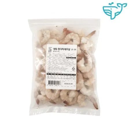 칵테일새우 냉동 생새우(21/25) 900g 흰다리 탈각 새우1팩 이미지