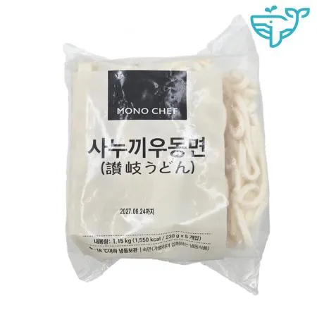 사누끼 일본 우동면 냉동 우동사리 230g 5개입 엘에프푸드 1팩 이미지