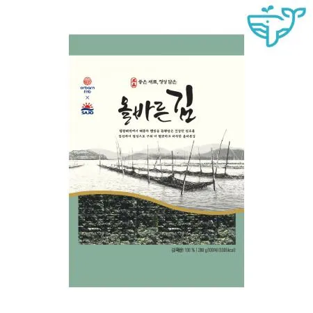 묶음상품 고래소년 올바른 김 업소용 김밥용 280g 사조씨푸드 박스 이미지