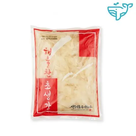 백초 생강채 업소용 1.3kg 삼도식품 1팩  이미지