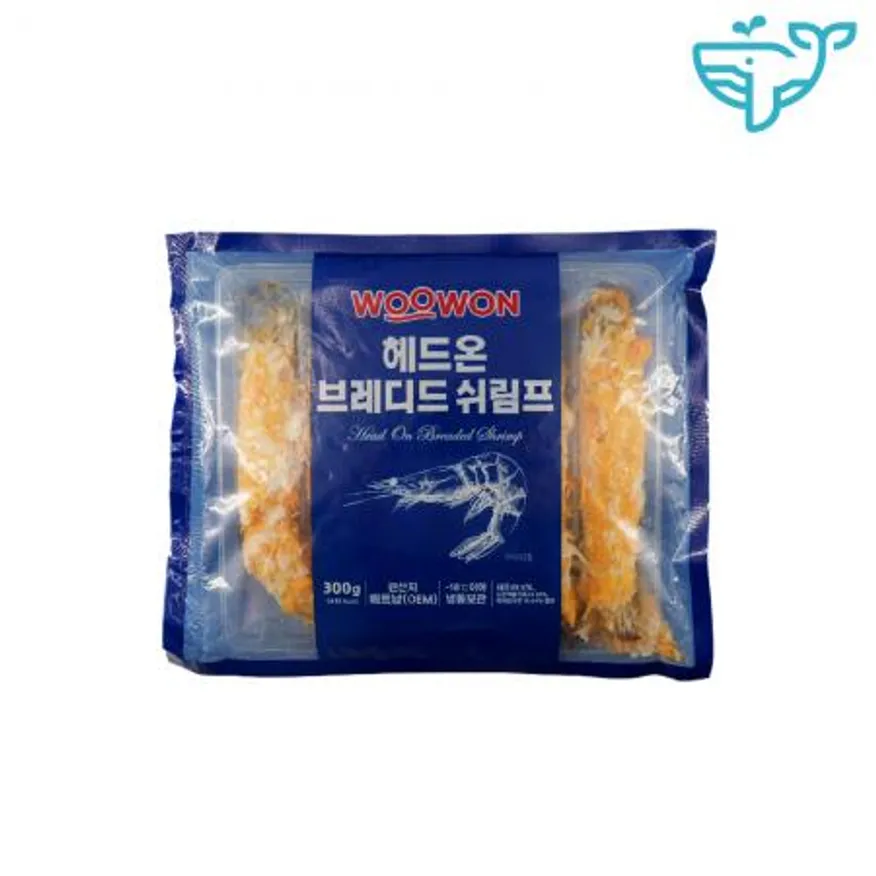 묶음상품 왕새우 튀김 토페도 빵가루새우 (50g) 6미 300g 우원 10팩 이미지