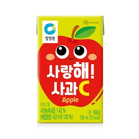 청정원 사랑해 사과씨C 135ml