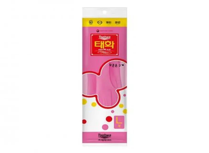 태화 고무장갑 대(L) 오른손 2개x100켤레 핑크 (1BOX) 이미지