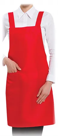 예경 폴리 H형 앞치마 / 빨간색