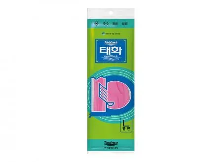 태화 고무장갑 꽃밴 대(L) 핑크 10켤레