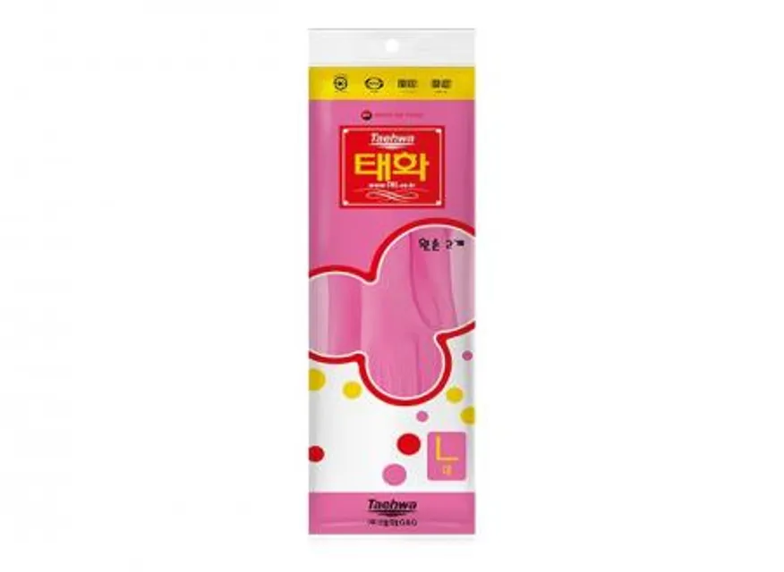 태화 고무장갑 대(L) 왼손 2개x100켤레 핑크 (1BOX) 이미지