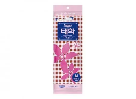 태화 고무장갑 짧은중(M) 핑크 100켤레 (1BOX)