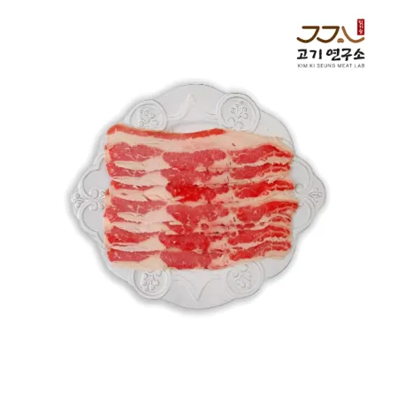 [싱싱배송] 우삼겹/삼겹양지 슬라이스 1.5mm 1kg/EA [미국산] 구이용,훠궈용,볶음용 이미지