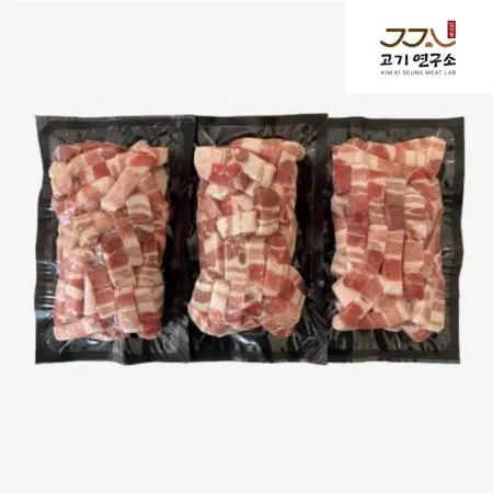 [싱싱배송] 삼겹살 큐브 1kg/EA 구이용,볶음용,찌개용