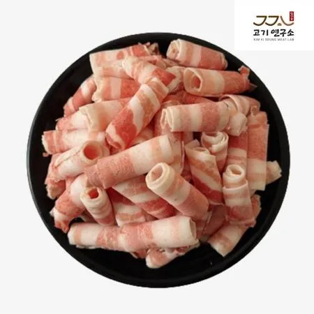 [싱싱배송][대용량]삼겹 돌돌이 [무연골]2mm 2.5kg/EA 구이용,볶음용,대패삼겹살용 이미지