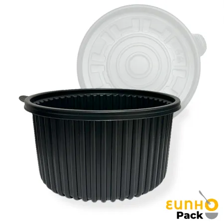 EH 225파이 대 검정 200개 일회용 탕용기 찜 배달 감자탕 포장