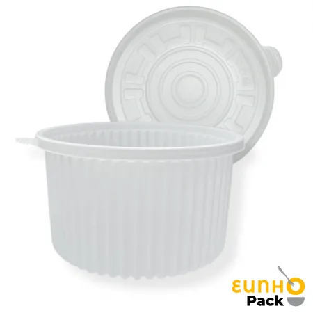 EH 225파이 대 백색 200개 일회용 탕용기 찜 배달 감자탕 포장