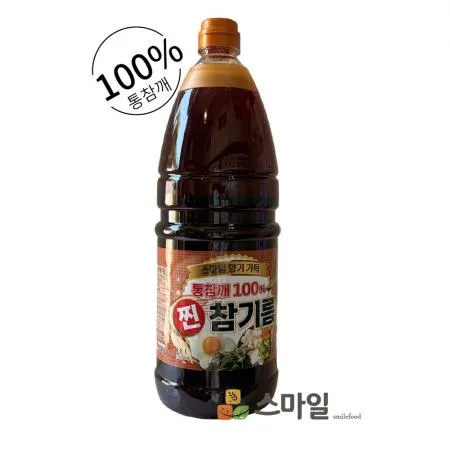 [스마일푸드] 스마일 통참깨 찐 참기름 1.8L