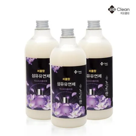 지오클린 퍼퓸 섬유유연제 1L 3개 미스티크향