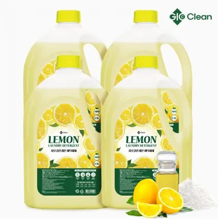 지오클린 레몬 세탁세제 2.5L 4개