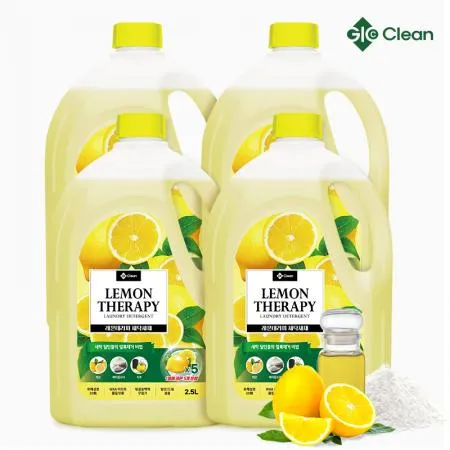 지오클린 레몬테라피 세탁세제 2.5L 4개