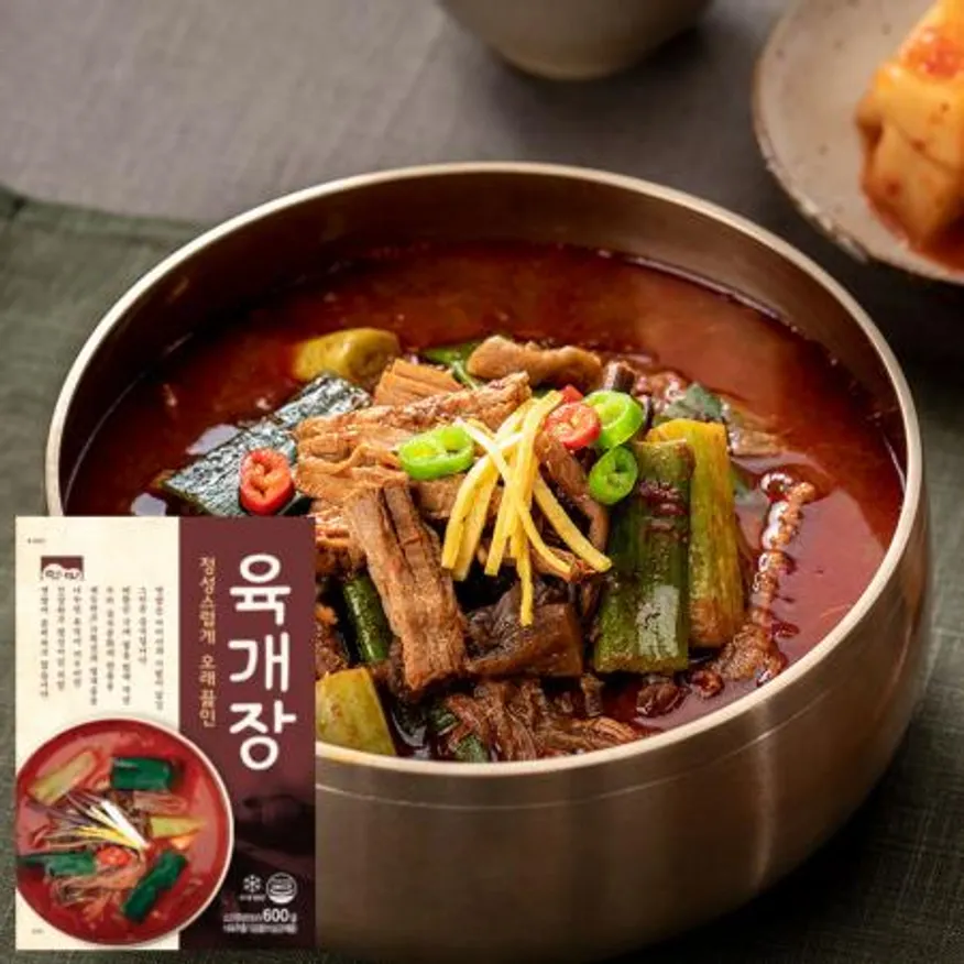 고향식품 옛맛 육개장 600g 국내산 소고기 3팩 이미지