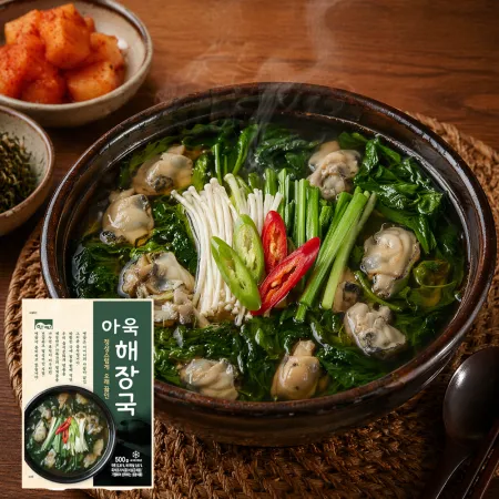 고향식품 옛맛 아욱 해장국 500g 즉석국 구수한 재래식 된장 10팩