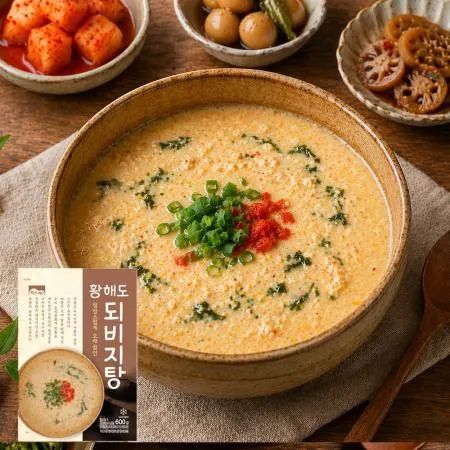 고향식품 옛맛 황해도 되비지탕 600g 콩비지찌개 5팩