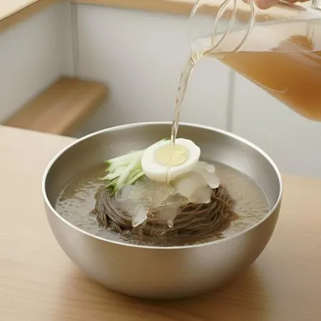 고향식품 옛맛 물냉면 칡냉면 X 고향냉면육수 10인분 세트 이미지