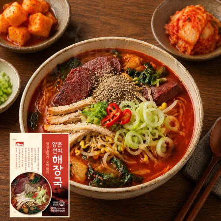 고향식품 옛맛 양촌 선지 해장국 600g 우거지 즉석국  5팩