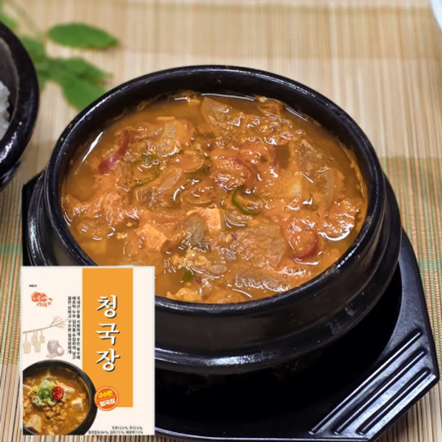 쿡앤라이프 구수한 청국장 400g 밀키트 캠핑음식 3팩 이미지