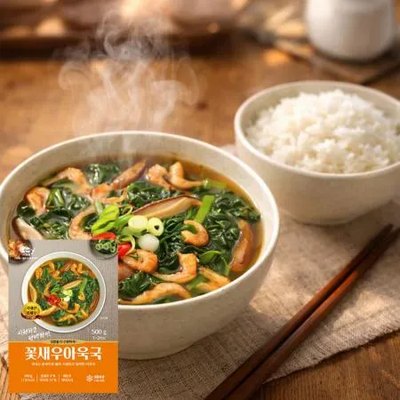 쿡앤라이프 꽃새우 아욱국 500g 시원 담백 5팩
