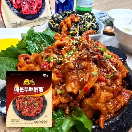 쿡앤라이프 매운 무뼈닭발 350g 안주 캠핑음식 밀키트 국내산 3팩