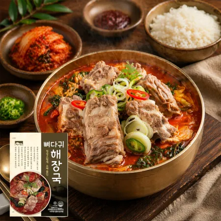 고향식품 옛맛 뼈다귀 해장국 600g 간편조리 즉석국 10팩