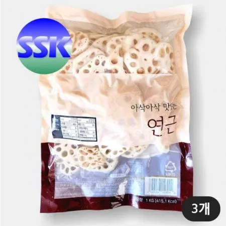 염장연근 1kg 3개 반찬용 소용량