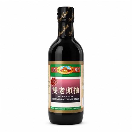 Pearl Chuen 品珍 프리미엄 다크 빈 소스 500ml 雙老頭抽