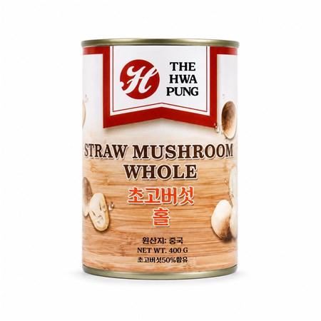 화풍 초고버섯 홀 400g 통조림 STRAW MUSHROOM WHOLE 중국산
