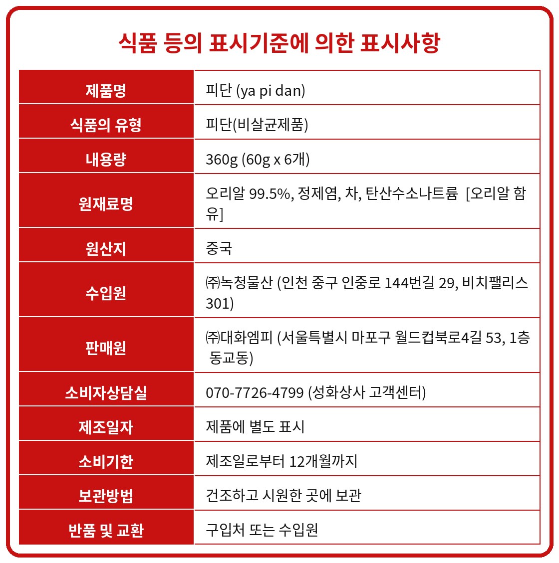 상품정보제공고시