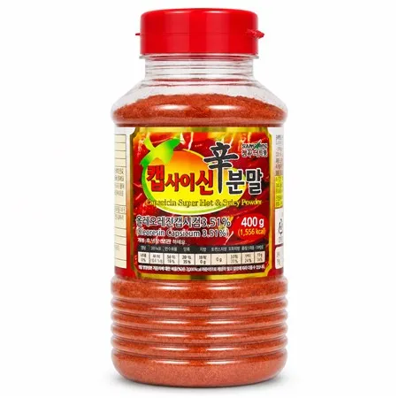 청우 더진한 캡사이신 매운맛분말 400g 업소용 이미지