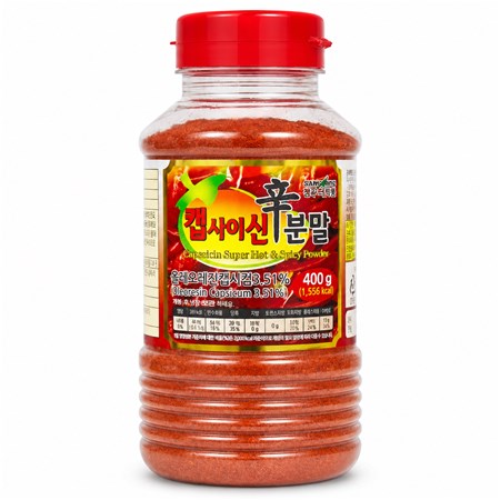 청우 더진한 캡사이신 매운맛분말 400g 업소용 매운양념