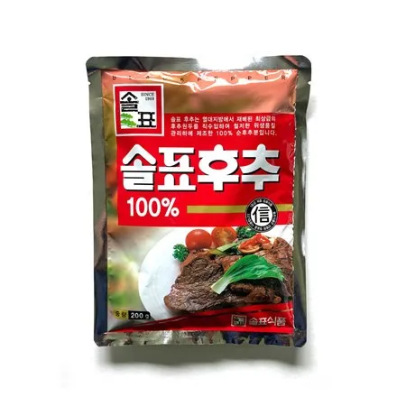 솔표 후추분 200g x 50개입 1박스 순후추 이미지