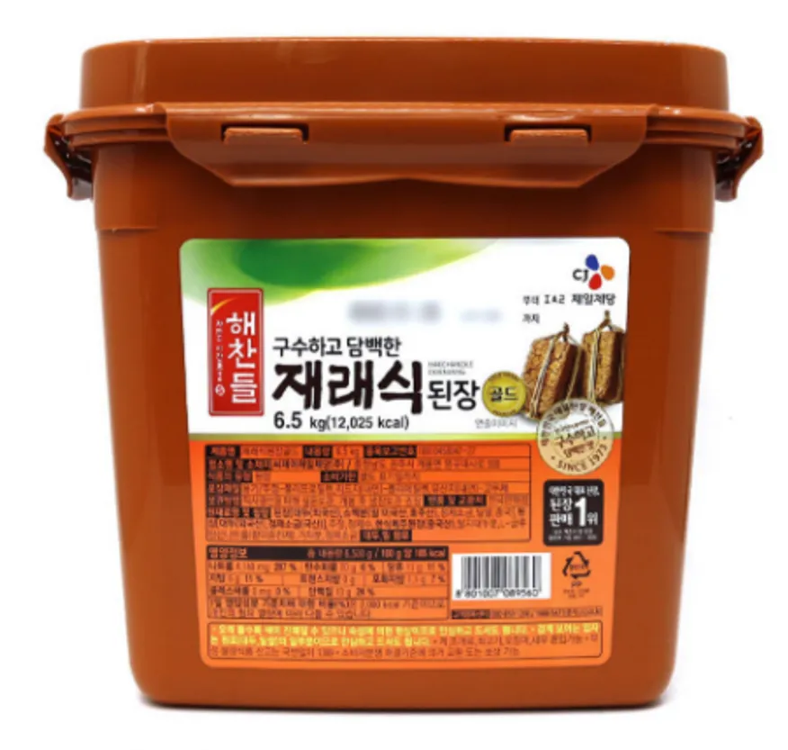해찬들 재래식 골드 된장 6.5kg 이미지