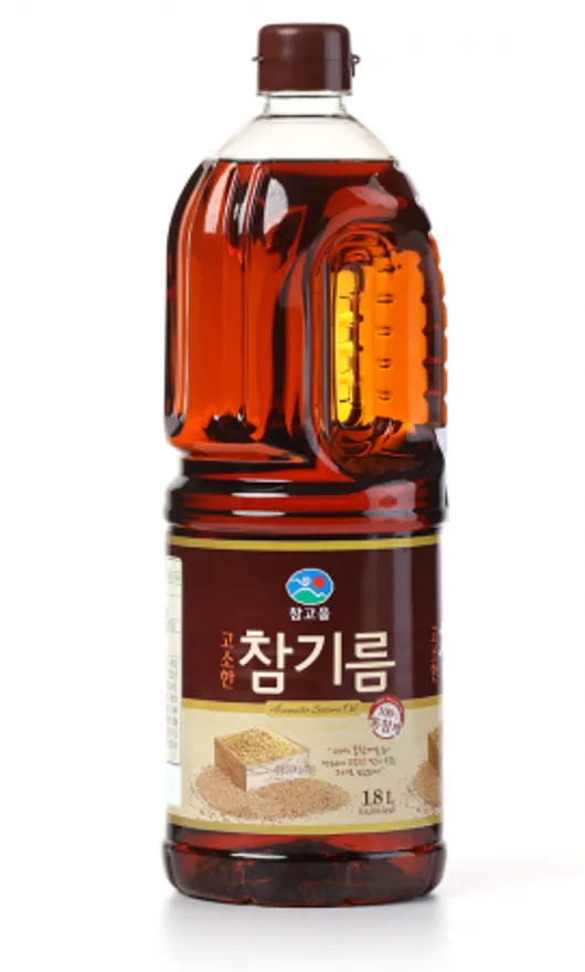 참고을 고소한 통참깨 100% 참기름 1.8L 이미지