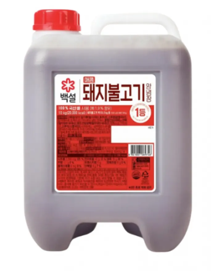 백설 매콤 돼지불고기 양념장 10kg 이미지