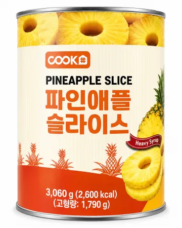 쿡샵 파인애플캔(슬라이스) 3kg