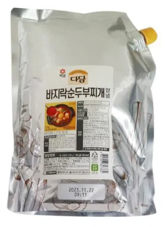 다담 바지락 순두부찌개양념 2kg