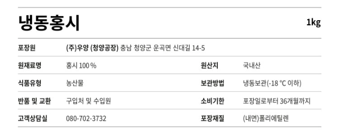 상품정보제공고시