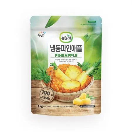 뉴뜨레 냉동 파인애플 청크 코스타리카산 1kg