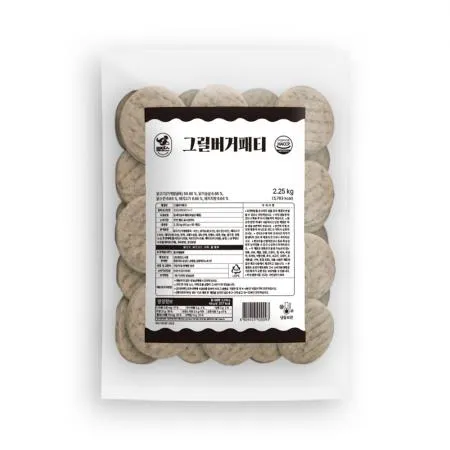 맘모스 그릴버거패티 2.25kg