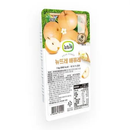 뉴뜨레 냉동 국산 배퓨레 3mm 1kg