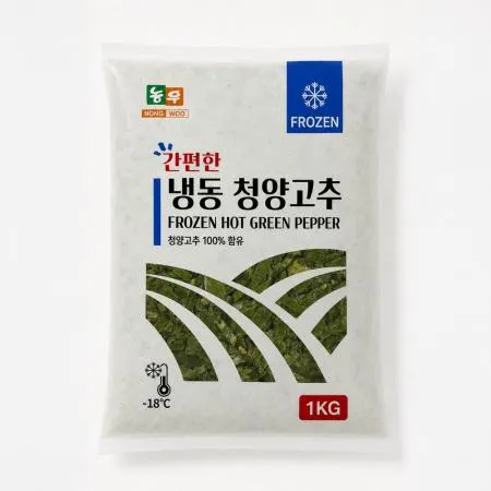 농우 냉동 청양고추 슬라이스 1kg
